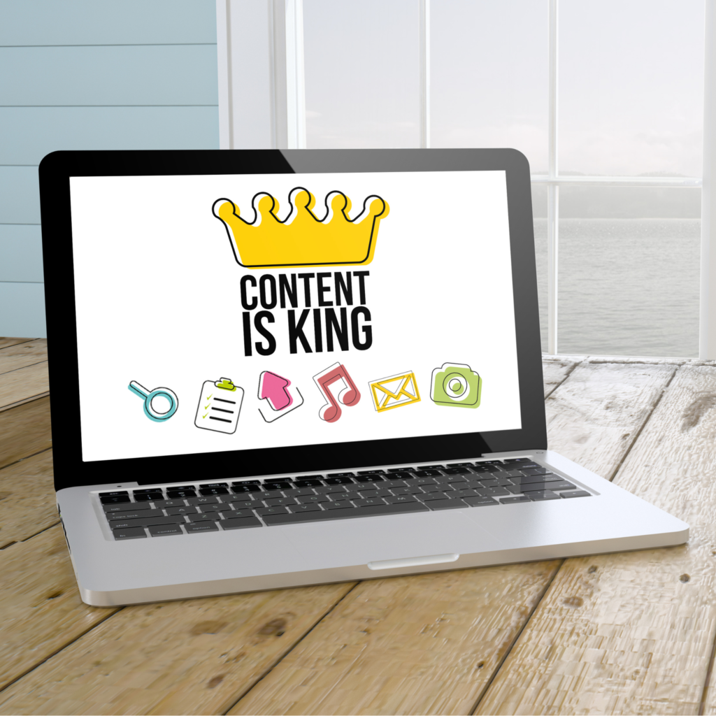 Image Creative content writing on a laptop