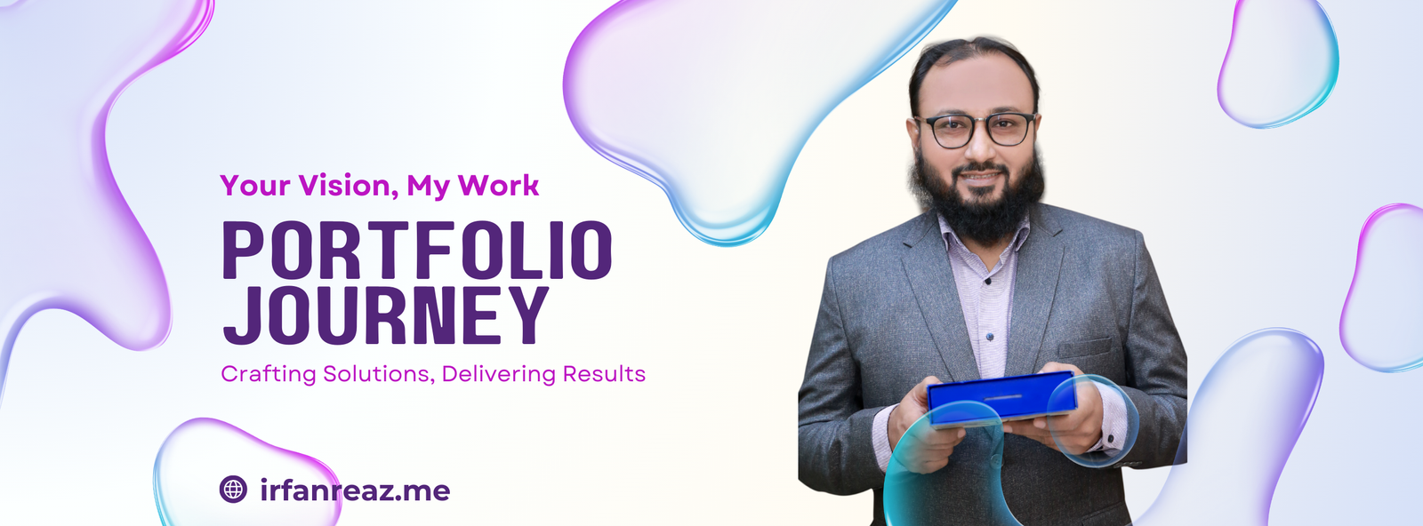 Crafting Solutions, Delivering Results - Portfolio Page Banner - Irfan Reaz